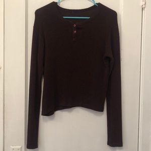 Brandy Melville Buttoned Long Sleeve